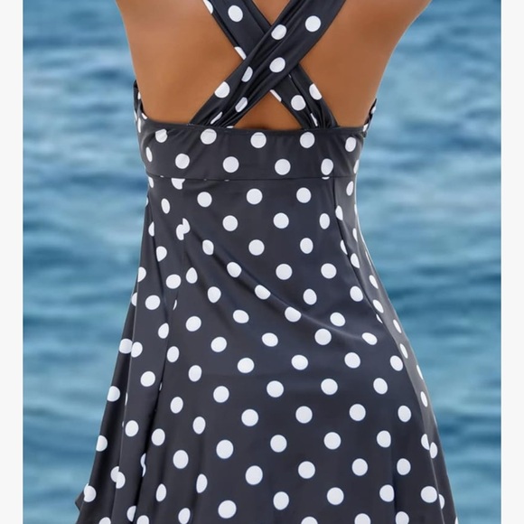 Polka Dot One-Piece Swimsuit - Picture 2 of 3